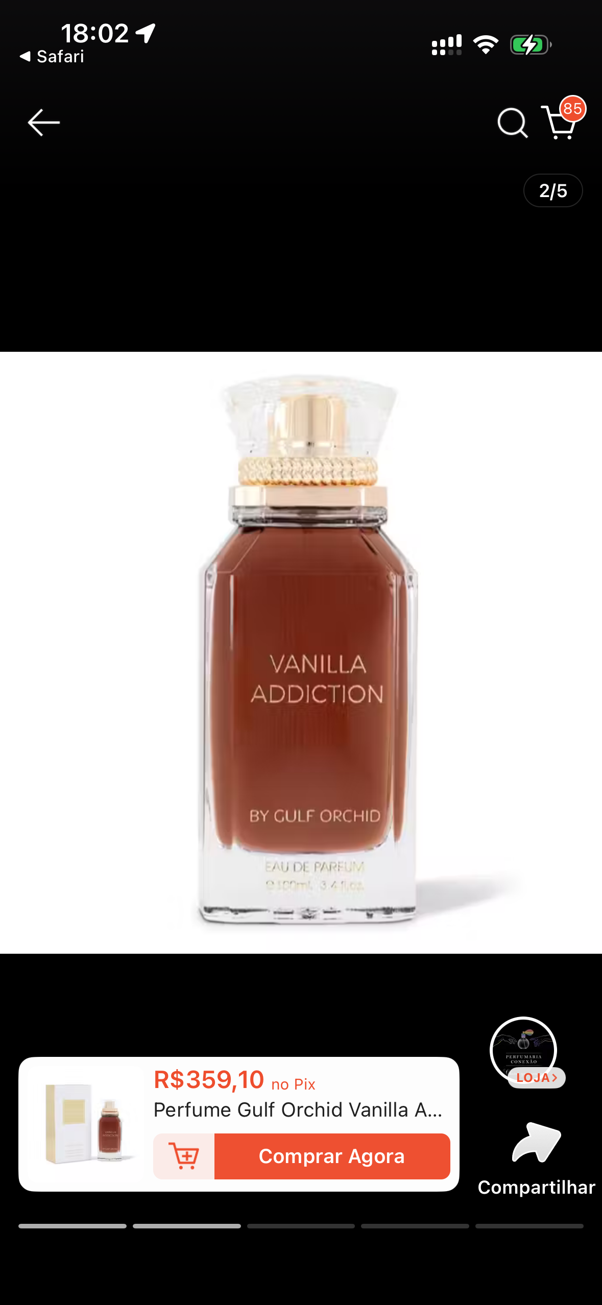 Vanilla Addiction - Gulf Orchid - 100ml EDP (original)